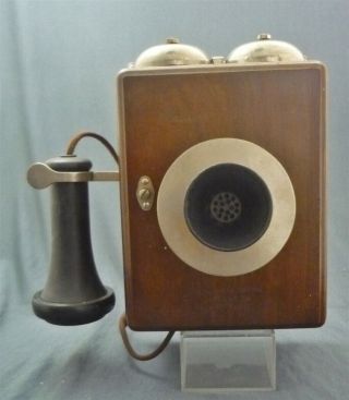 Wooden Case Antique Wall Telephone Northern Electric Type 293 - A