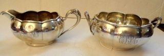 ANTIQUE Sterling Silver Creamer/Sugar HALLMARKED 4