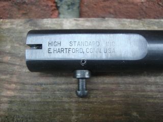 Vintage Hi Standard 5.  5”.  22 Short Bull Barrel With Recessed Target Crown