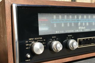 Vintage McIntosh MX 113 Tuner Preamplifier Amplifier Amp Audio Cabinet Stereo 2