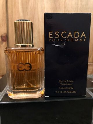 Vintage/hard To Find - Escada Pour Homme 2.  5oz/75ml Eau De Toilette Spray