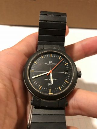 Iwc International Watch Co Porsche Design Rare Men Swiss Made Watch 2249735