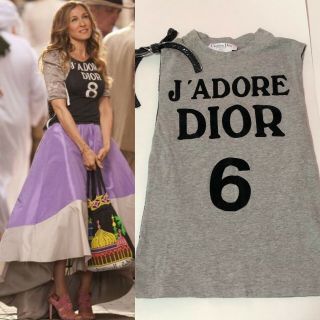 Rare Vtg Christian Dior By John Galliano Spring 2001 J’adore Number Tank Top S