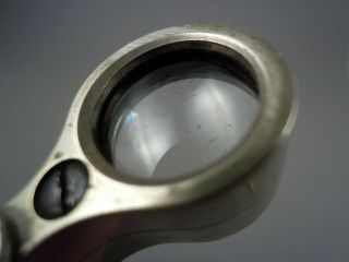 Rare vintage 6x jewellers loupe magnifier magnifying glass by C.  Baker London 7