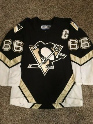 Vintage Mario Lemieux Pittsburgh Penguins Reebok Nhl Stitched Hockey Jersey
