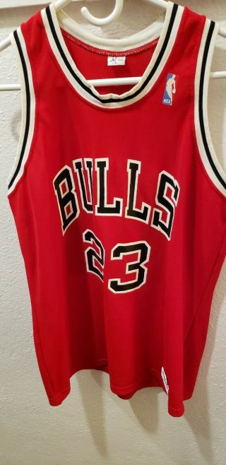 Chicago Bulls Vintage Jersey Michael Jordan 23 Macgregor Sand - Knit 1980s Xl Red