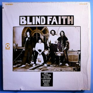 Blind Faith W/eric Clapton 1st Album Rare Orig Atco White Label Promo Lp Shrink