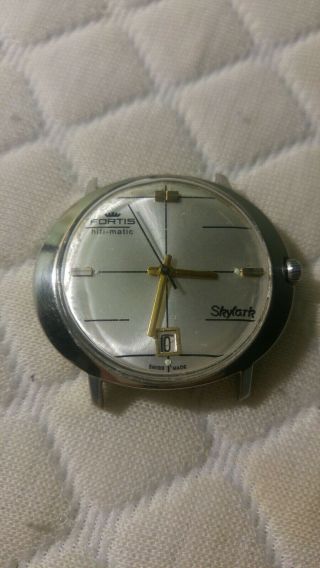 Vintage Fortis Skylark Swiss Made Automatic,  Case Only - No Strap.