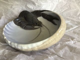 Vintage Royal Copenhagen Lobster Crayfish 6” Bowl