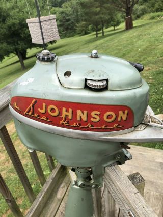 Vintage Johnson Outboard Hd 25 2.  5 Hp