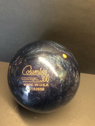 Columbia 300 Blue Pulse Bowling Ball 15 lbs Vintage (Rare) Fast 2