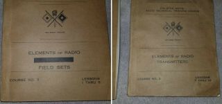 2 WW2 MIDLAND Radio Schools Training Manuals ELEMENTS US Army 1942 - FreeSHIP 2