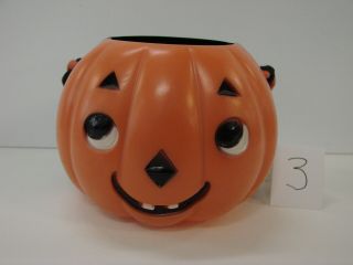 Very RARE Plastic Kokomold Jack O Lantern Halloween Candy Container Basket 3