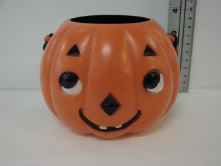 Very RARE Plastic Kokomold Jack O Lantern Halloween Candy Container Basket 7