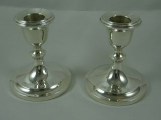 Smart Pair,  Solid Silver Candlesticks,  1947