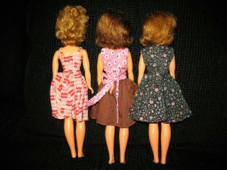 vintage ideal tammy family dolls - Ideal Toy Corp - 3 Dolls 12 inch - 1960 ' s 2