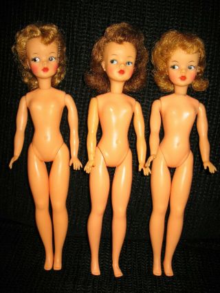 vintage ideal tammy family dolls - Ideal Toy Corp - 3 Dolls 12 inch - 1960 ' s 3