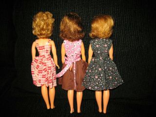 vintage ideal tammy family dolls - Ideal Toy Corp - 3 Dolls 12 inch - 1960 ' s 5