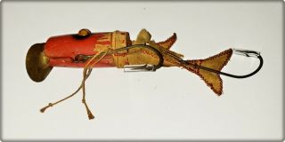 Rare Lovelace Breathing Minnow Lure Made In TX CIrca 1938 3