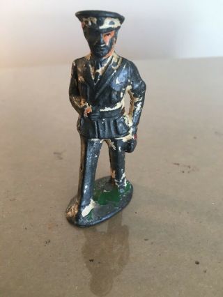 Vintage Barclays Manoil Officer Doctor With Bag Lead Toy Soldier 3.  3 "