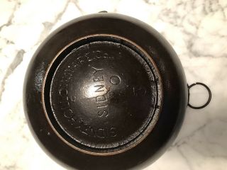 Pre " Wagner " Vintage Sidney Hollowware No 3 Cast Iron Scotch Bowl Restored