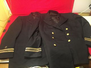 2 Ww2 Us Navy Officer Pilots Uniform Tunic Jacket 40 42r