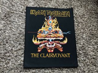 Vintage Iron Maiden The Clairvoyant Backpatch 1988 Rare