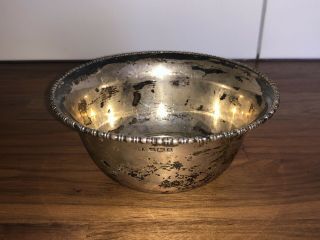 ANTIQUE SOLID SILVER BOWL - ATKIN BROTHERS SHEFFIELD 1910 - 117g 2