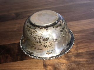 ANTIQUE SOLID SILVER BOWL - ATKIN BROTHERS SHEFFIELD 1910 - 117g 7