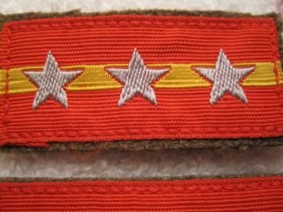 WW II JAPANESE IMPERIAL ARMY SERGEANT MAJOR AUTHENTIC & RANK SET 3