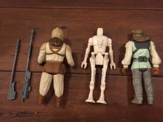 Vintage 1983 Star Wars ROTJ JABBA THE HUTT DUNGEON w/ Box and Figures 4