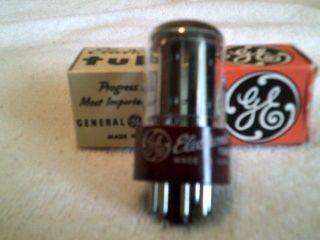 1959 NOS NIB Vintage tube (RCA) GE 5692 Special Red 6SN7GT 2