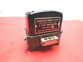 Vintage American Bosch 6 Volt Regulator Rgc 6c3 Nos