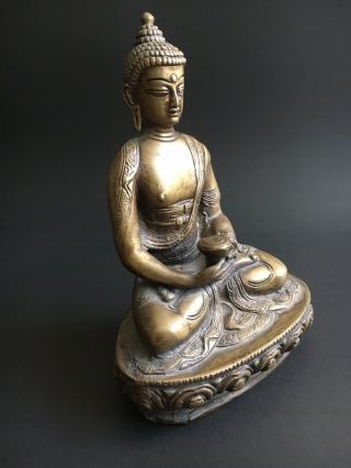 Rare Antique Large Asian Chinese Bronze Buddha Statue.