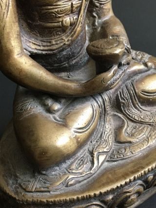 Rare Antique Large Asian Chinese Bronze Buddha Statue. 6