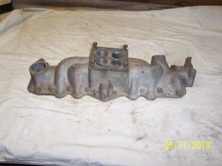Vintage Offenhauser 4 Barrel Manifold For Ford Flathead Wcfb Spacing