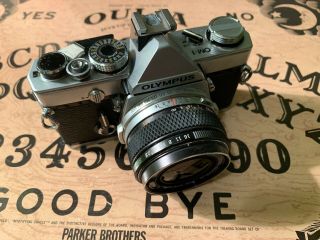 Haunted Vintage Olympus Om - 1 With 4 Lenses And Accessories Om System