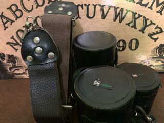 Haunted Vintage Olympus OM - 1 With 4 Lenses And Accessories OM System 2