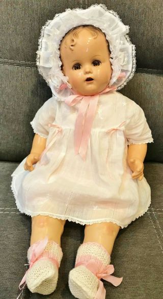 Stunning Vintage 1945 Ideal Baby Miracle On 34th St Doll 20 "