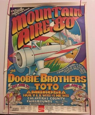 Doobie Brothers Vintage Poster Mountain Aire 