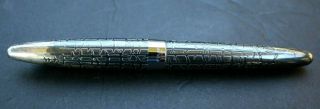 Vintage Custom Sterling Silver Pilot Fountain Pen/ 18k Gold Nib T570 Japan