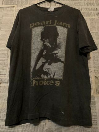 Vtg 90s Pearl Jam Rock Band T - Shirt