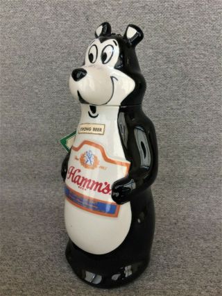 Vintage 1972 Hamm’s Beer Bear Decanter Made In Brazil Tag 6