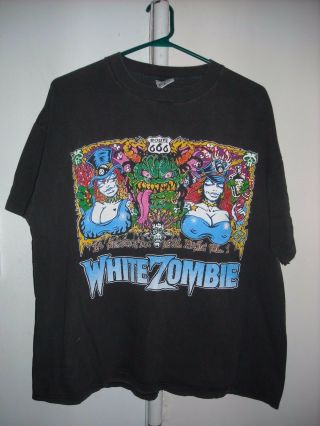 Vintage White Zombie La Sexorcisto Concert Tour T - Shirt Xl Black Metal 1992 Rob