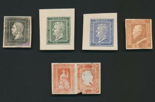 Sicilia Stamps Saggi Lesanche & Other Essays,  Rare Sicily Italian States