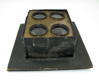RARE EARLY MULTI LENS SET FOR LARGE FORMAT WET PLATE OR TINTYPES.  NO RES. 3