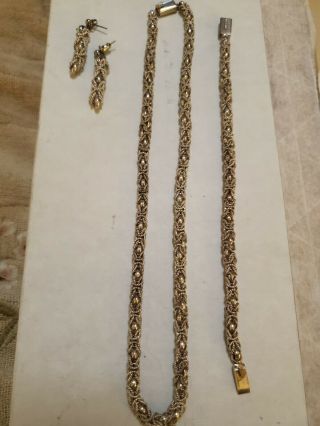 Rare Vintage TAXCO Silver Necklace,  bracelets,  earrings.  (hand crafted). 6