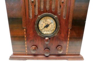 VINTAGE 30s EXTREME ART DECO ZENITH DEPRESSION ERA TOMBSTONE ANTIQUE TUBE RADIO 2