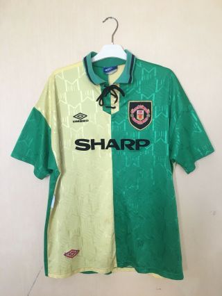 Fc Manchester United 1992/1994 Third Football Jersey Soccer Shirt Vintage Umbro