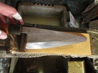 Sharpened:Vintage: Japanese Kitchen knife/Big Deba 170/340mm /Aritsugu 2